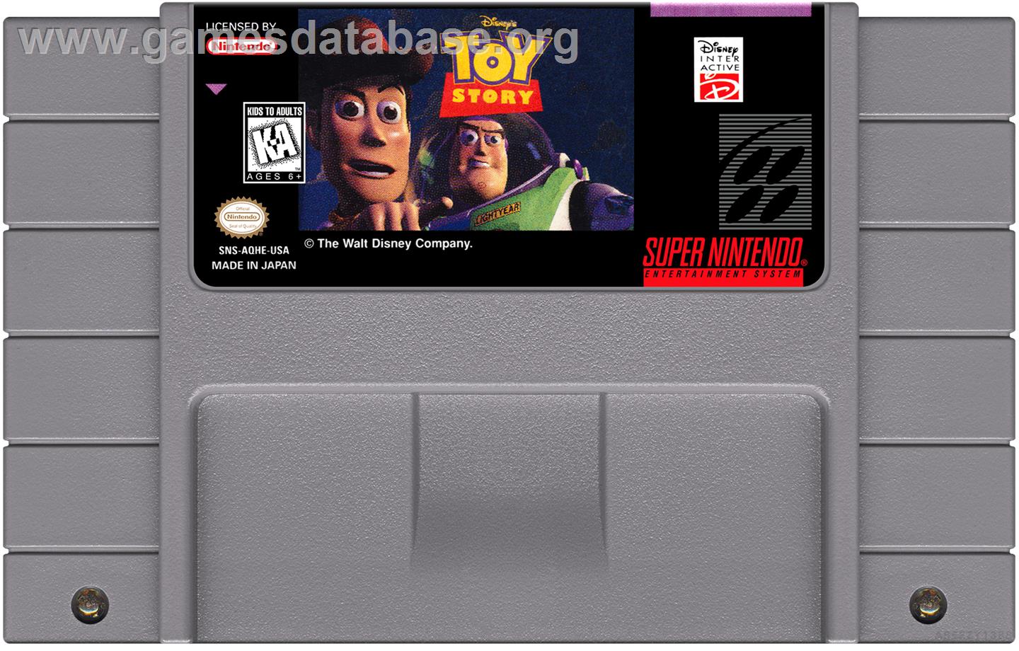 Toy Story - Nintendo SNES - Artwork - Cartridge